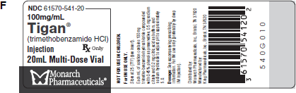 Ordered: Tigan 75 mg Deep IM BID On hand: See Label F In Exercises 19-20, calculate the amount to administer.