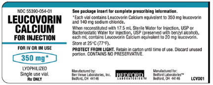 In Exercises 3, refer to the following label: What can be used to reconstitute the Leucovorin?