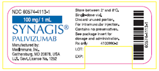 In Exercises 7, refer to the following order, label, and package insert: Ordered: Synagis 75 mg IM q8h. How many approximate milligrams are in 1 mL?