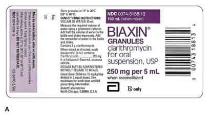 In Exercises 12, determine if the order is safe. If it is, then determine the amount to administer. The child weighs 31 kg. Ordered: Biaxin susp 225 mg po q12h ×10 On hand: Refer to label A. According to the package insert, the usual recommended daily dosage for children is 15 mg/kg/day for 10 days.