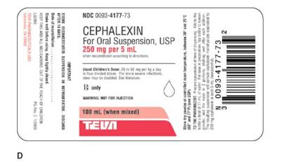 In Exercises 15, determine if the order is safe. If it is, then determine the amount to administer. The patient is an 8-year-old child who weighs 55 lb and is being treated for streptococcal pharnygitis. Ordered: Cephalexin Susp. 200 mg PO q6h On hand: See label D and package insert information E below.
