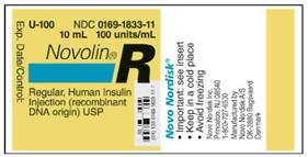 Use the identified drug labels and package inserts to answer the following questions: Refer to Label B and Novolin package insert information. If the patient weighs 198 pounds, what is the recommended dose per hour? Novolin R package insert information IV (adults): 0.1 unit/kg/hour as a continuous infusion    Label B