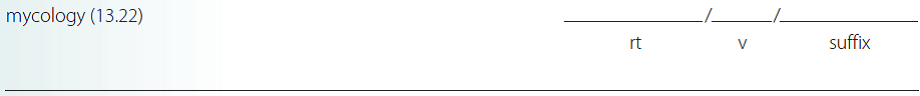 Give a brief definition and dissect each term listed into its word parts in the space provided. Check your answer by referring to the frame listed in parentheses and your medical dictionary. Then listen to the Audio CD to practice pronunciation.