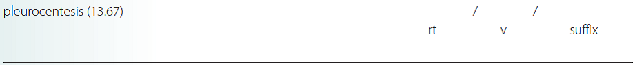 Give a brief definition and dissect each term listed into its word parts in the space provided. Check your answer by referring to the frame listed in parentheses and your medical dictionary. Then listen to the Audio CD to practice pronunciation.