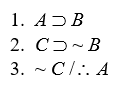 Short Truth Table Test for Invalidity Use the short truth table method to show that the following arguments are invalid: -