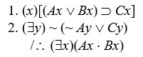 Prove valid: -