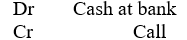 <strong>When a company issues shares with partial payment required on application and the remainder on allotment, the journal entry to record cash received on allotment of shares is:</strong> A) B) C) D)