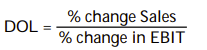 <strong>Degree of operating leverage can best be defined as:</strong> A) B) C) D)