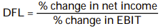 <strong>Degree of financial leverage can best be described as:</strong> A) B) C) D)