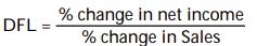 <strong>Degree of financial leverage can best be described as:</strong> A) B) C) D)