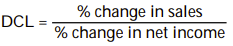 <strong>Degree of combined leverage can best be described as:</strong> A) B) C) D)