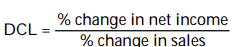<strong>Degree of combined leverage can best be described as:</strong> A) B) C) D)