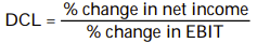 <strong>Degree of combined leverage can best be described as:</strong> A) B) C) D)