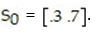 <strong>The transition matrix for a Markov process is:   Find the first state matrix if the initial state is  </strong> A) [0.3 0.7] B) [0.468 0.532] C)   D) [0.9 0.1] <div style=padding-top: 35px> 