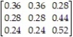 <strong>Find the limiting matrix corresponding to the transition matrix P = .Round to the nearest hundredths.</strong> A) B) C) D)