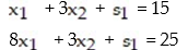 <strong>Write the e-system obtained via slack variables for the linear programming problem: - </strong> A) B) C) D)