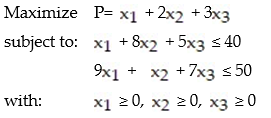 <strong> How many slack variables must be introduced to form the system of problem constraint equations?</strong> A) 0 B) 3 C) 2 D) 1