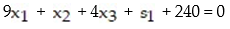<strong>Convert the inequality to a linear equation by adding a slack variable. </strong> A) B) C) D)