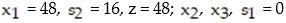 <strong>Pivot once about the circled element in the simplex tableau, and read the solution from the result: - </strong> A) B) C) D)