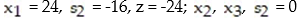 <strong>Pivot once about the circled element in the simplex tableau, and read the solution from the result: - </strong> A) B) C) D)