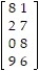 <strong>Find the transpose of the matrix: - </strong> A) B) C) D)