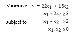 <strong>Formulate the dual problem for the linear programming problem: </strong> A) B) C) D)