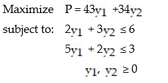 <strong>State the dual problem. </strong> A) B) C) D)
