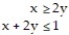 Graph the solution set of the system of linear inequalities and indicate whether the solution region is bounded or unbounded: -