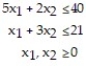 The corner points for the bounded feasible region determined by the system of inequalities: are O = (0, 0), A = (0, 7), B = (6, 5) and C = (8, 0). Find the optimal solution for the objective profit function:
