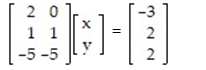 Write a system of equations associated with the augmented matrix. Do not try to solve: - 