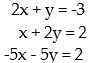 <strong>Write a system of equations associated with the augmented matrix. Do not try to solve: - </strong> A) B) C)