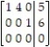 Solve the linear system corresponding to the following augmented matrix:  