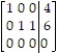 Write the linear system corresponding to the reduced augmented matrix: - 