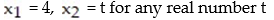 <strong>Write the linear system corresponding to the reduced augmented matrix: - </strong> A) B) No Solution C) D)