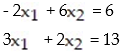 Solve the system as matrix equations using inverses: - 