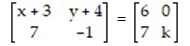 Determine the value of each variable.  