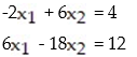 The system cannot be solved by matrix inverse methods. Find a method that could be used and then solve the system: - 
