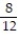 <strong>Make the indicated conversion. Assume a 360-day year as needed: -8 months to simplified fraction of a year</strong> A) B) C) D)