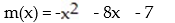 Find the vertex form for the quadratic function. Then find each of the following: (A) Intercepts (B) Vertex (C) Maximum or minimum (D) Range -