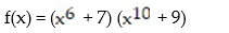 For the polynomial function find the following: (i) Degree of the polynomial; (ii) All x intercepts; (iii) The y intercept. - 