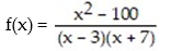 Find the equations of any vertical asymptotes: - 
