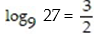 Convert to an exponential equation: - 