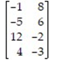 Is the following matrix game strictly determined?   