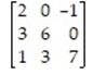 Is the following matrix game strictly determined?   
