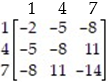 <strong>Daisy and Gus write down one of the numbers 1, 4 , or 7. If the sum of the numbers is even Daisy pays Gus that number of dimes. If the sum of the numbers is odd, Gus pays Daisy that number of dimes. Write Daisy's game matrix that corresponds to this situation.</strong> A)   B)   C)   D)   <div style=padding-top: 35px> 