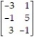 <strong>Delete recessive rows and columns from the following matrix game:  </strong> A)   B)   C)   D)   <div style=padding-top: 35px> 