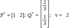 <strong>In a two-finger Morra game, if player R matches player C, then R wins and if R and C don't match, then C wins. R will win $3 with one finger or two fingers, while C will win $1 with one finger and $5 with 2 fingers. The payoff matrix is   Find the optimal strategies   and   for R and C respectively, and the value v of the game.</strong> A)   B)   C)   D)   <div style=padding-top: 35px> 