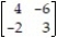 Solve the matrix game using a geometric linear programming approach. M =