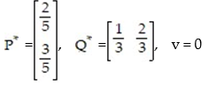 <strong>Solve the matrix game using a geometric linear programming approach. M =  </strong> A)   B)   C)   D)   <div style=padding-top: 35px> 