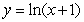 <strong>Given the following graph, what would the equation of the line be if the horizontal axis is labeled ln x and the vertical axis is labeled ln y? </strong> A) B) C) D)